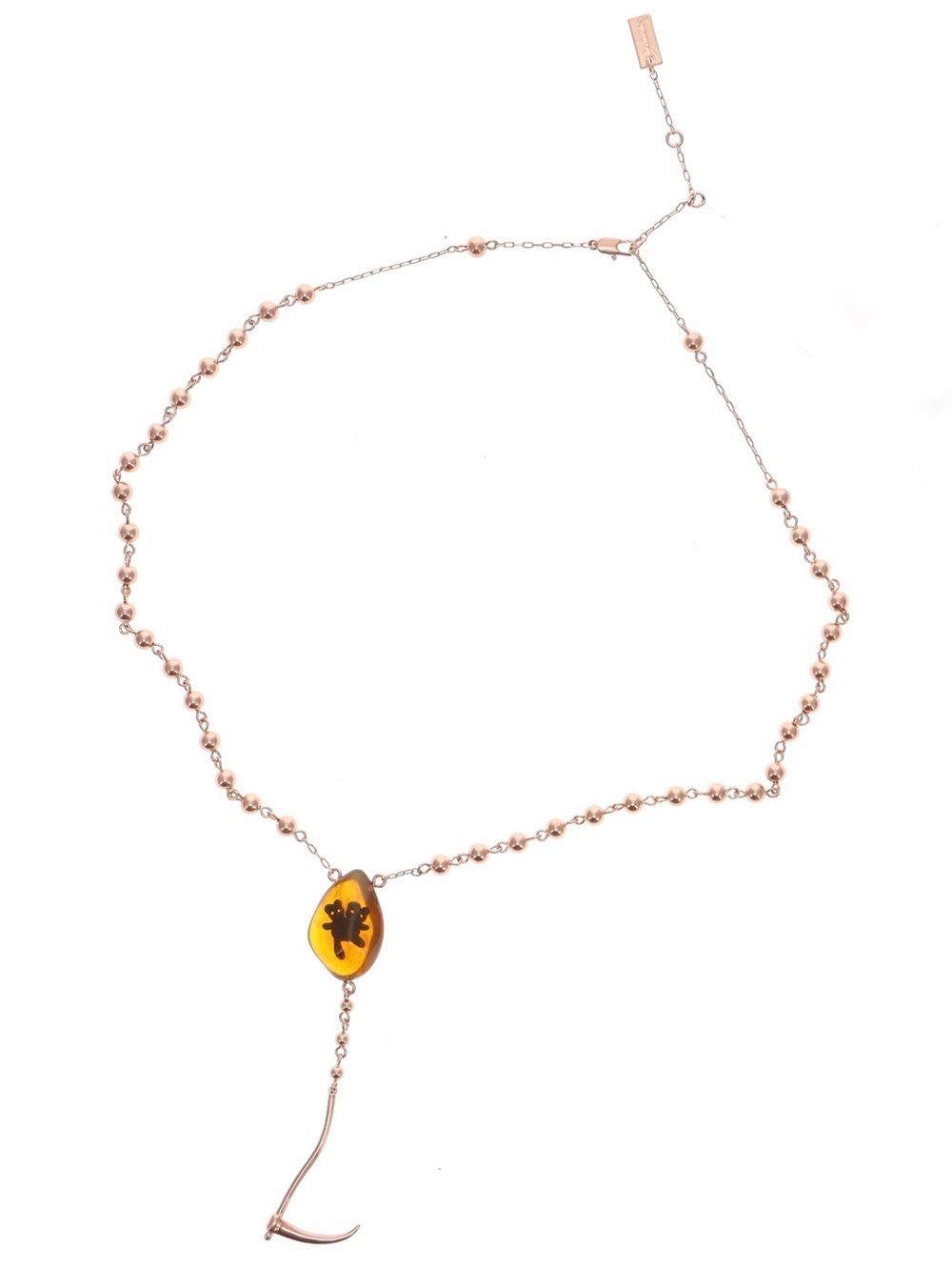 Bladee x Heaven by Marc Jacobs Reaper Scythe Beaded Necklace NWT